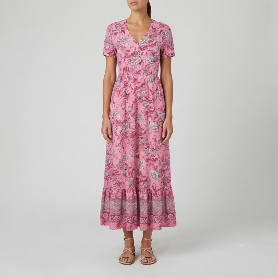 WIENA | Midi dress with floral print