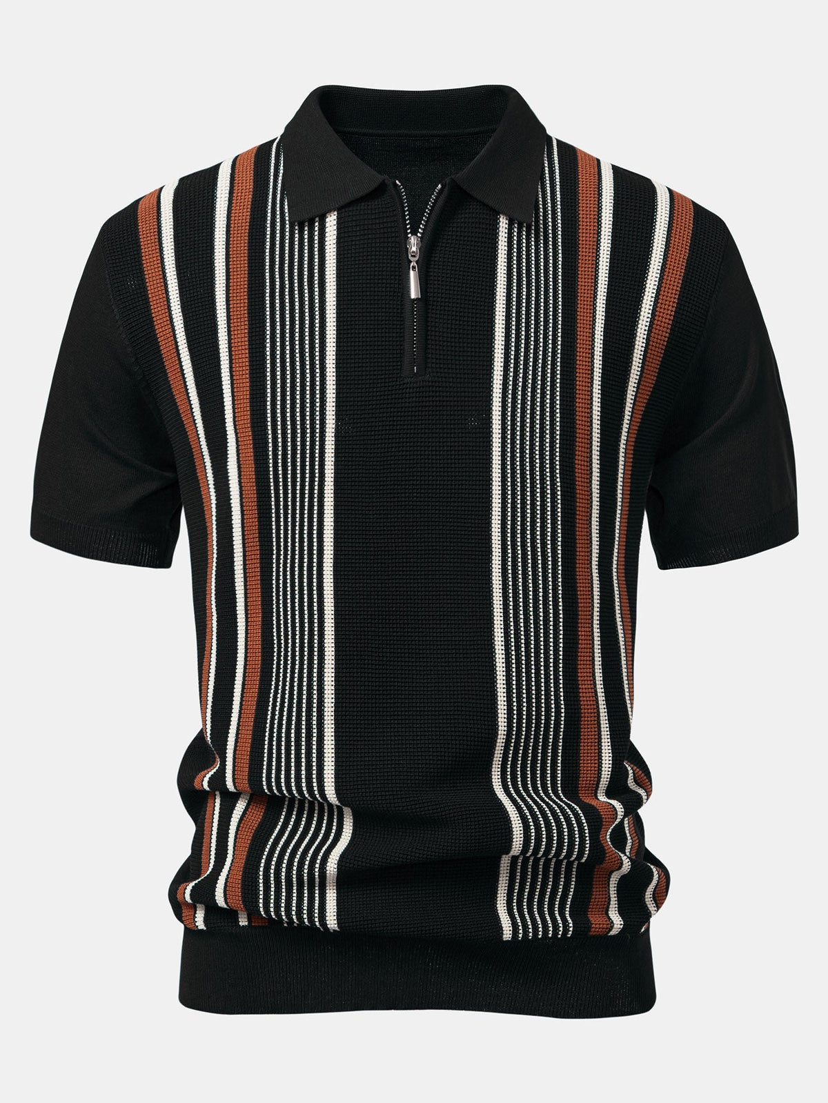 ETHAN | Knit polo with quarter-zip