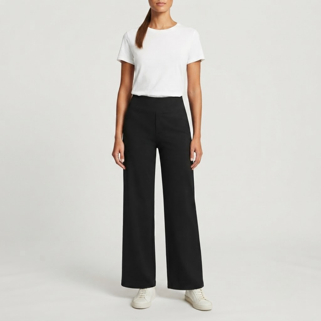 OLIVIA | Stretch pants with high-rise waist