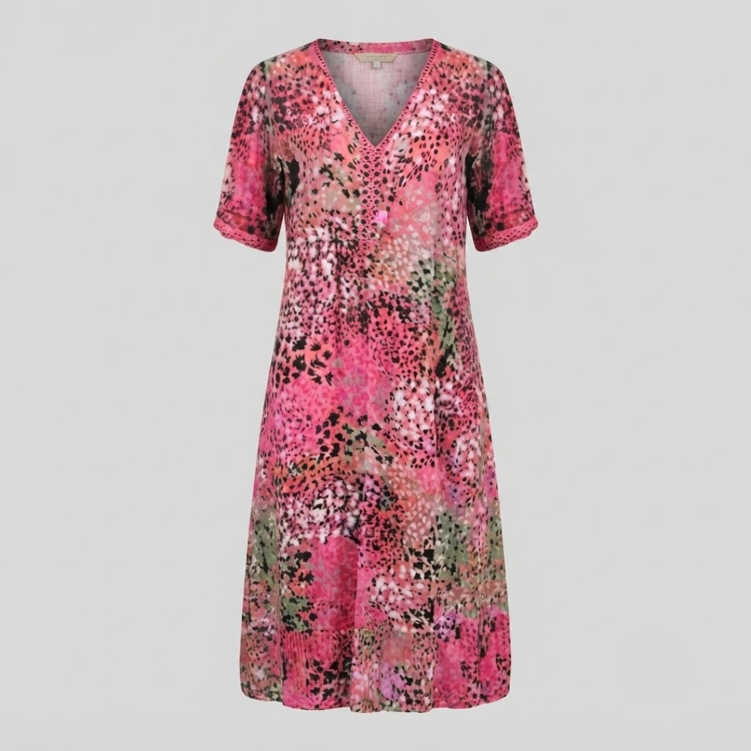 MAYA | Midi dress with vibrant print