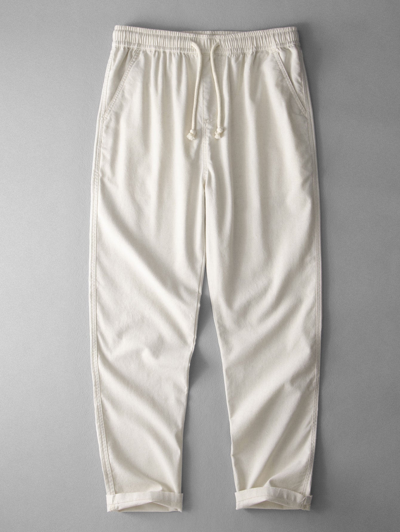 SOPHIA | Straight-leg pants with linen blend