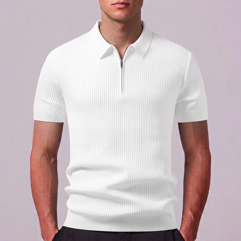SIENNA | Polo with zip neckline
