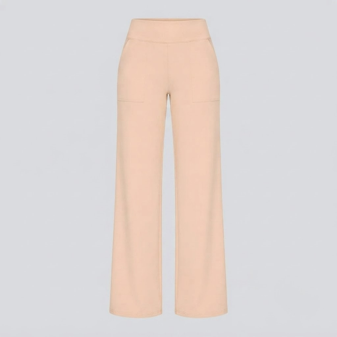OLIVIA | Stretch pants with high-rise waist