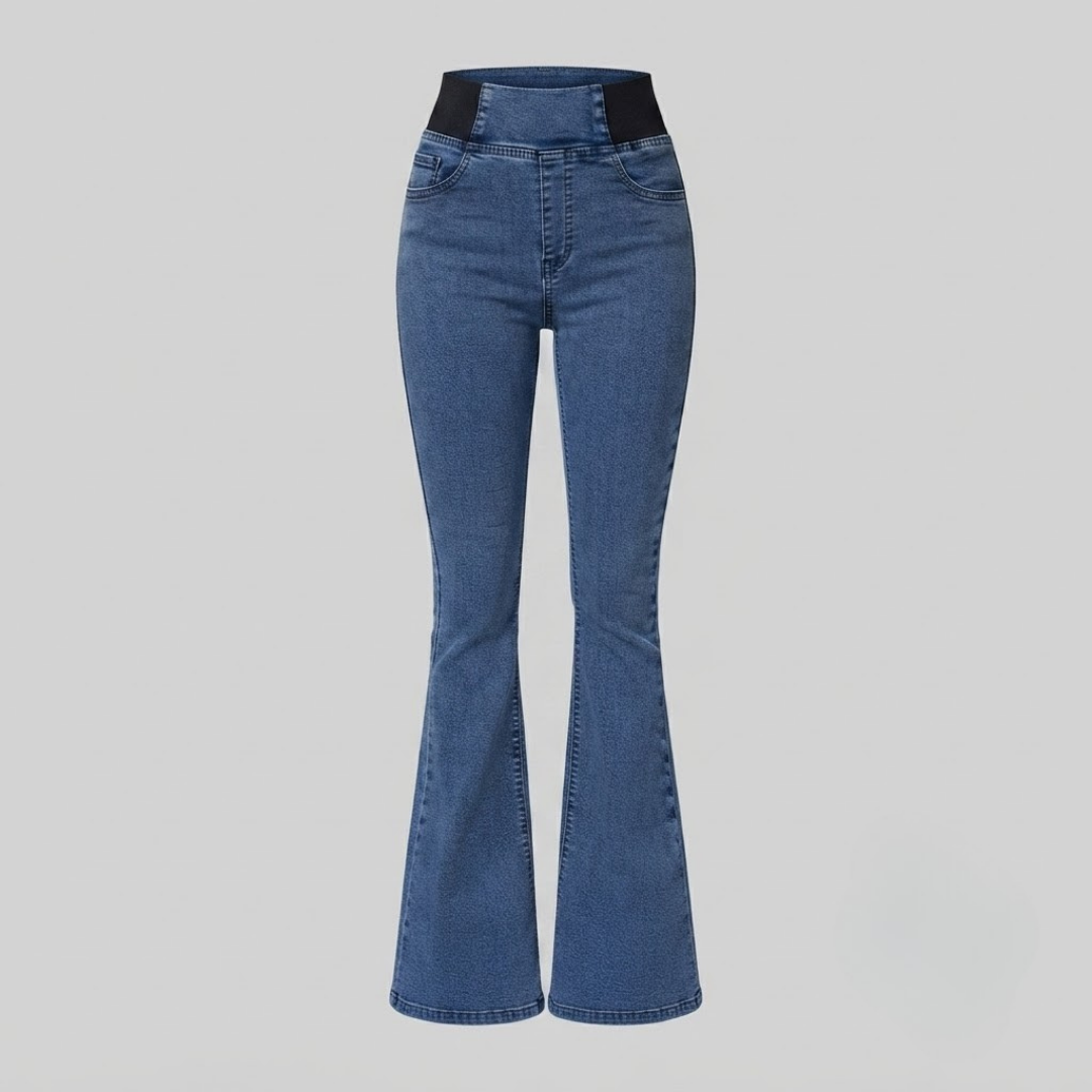 AMELIA | High-waist flare pants with stretch fit