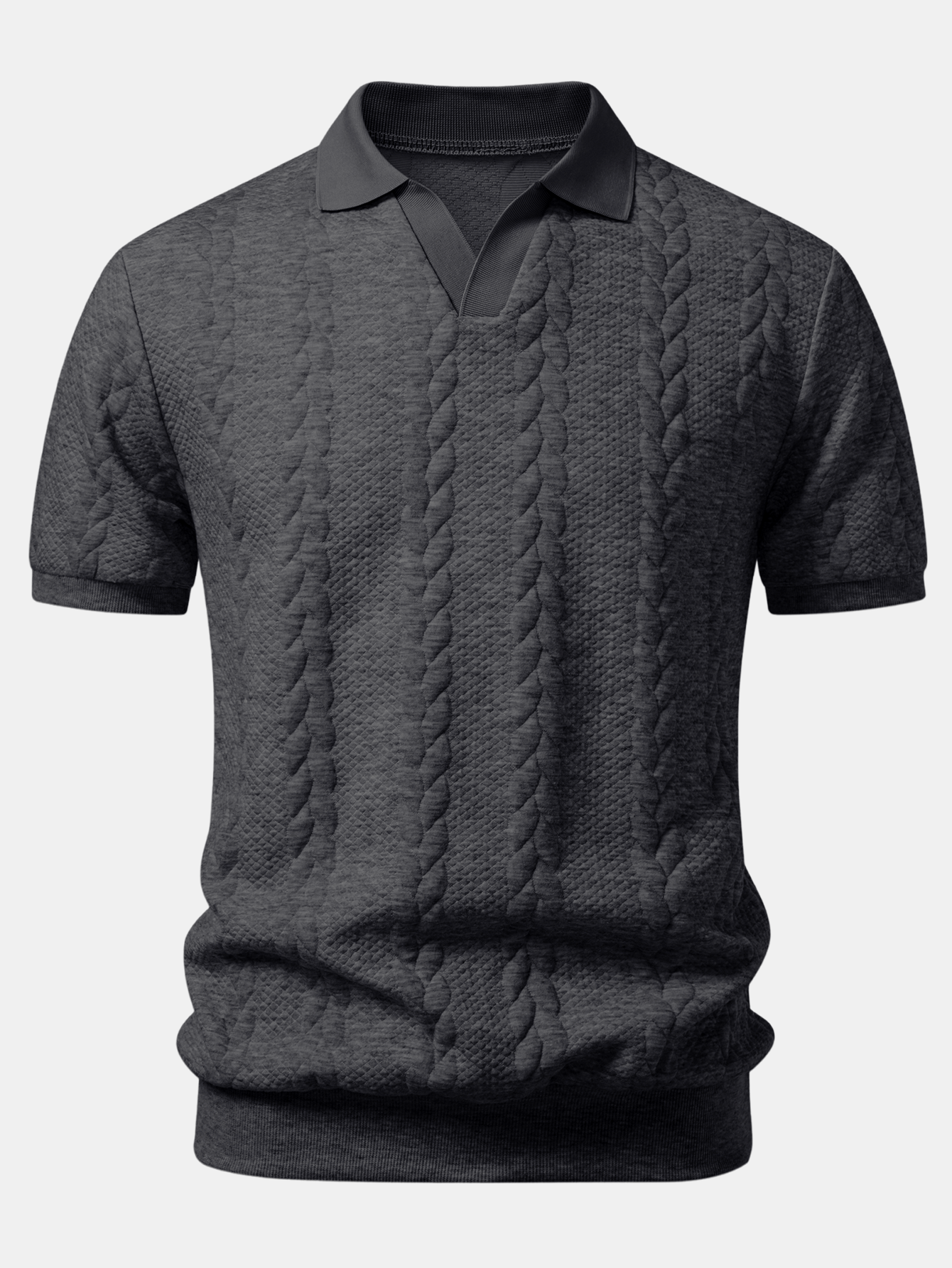 MADISON | Polo with V-neck