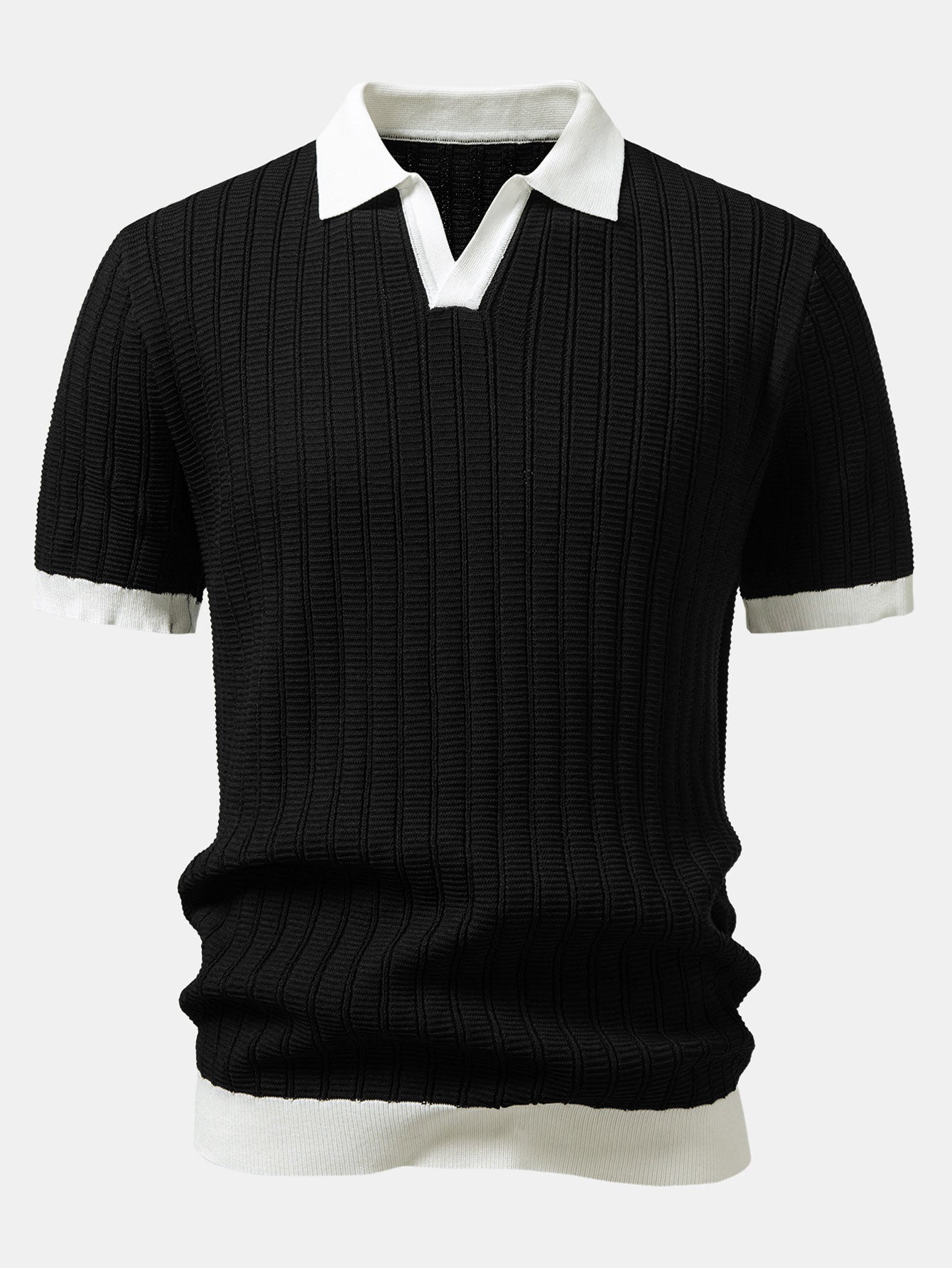MORGAN | Polo shirt with Johnny collar