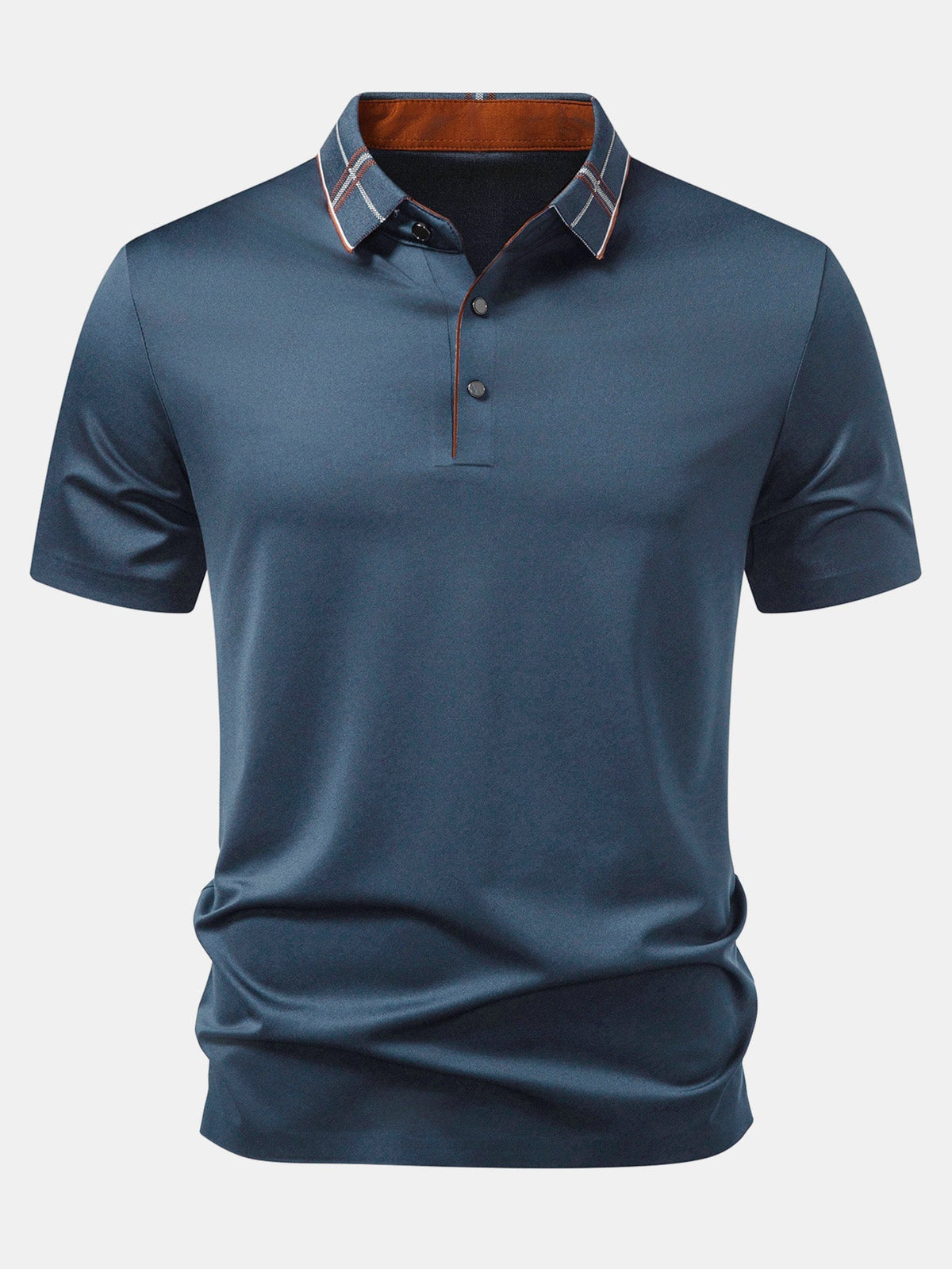 ELIJAH | Polo with plaid collar