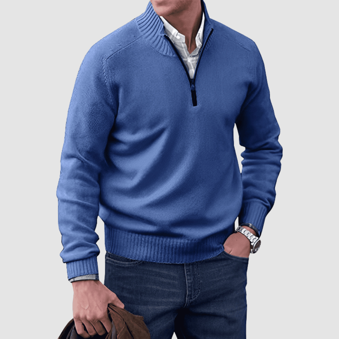 BENJAMIN | Zip pullover with mock neck