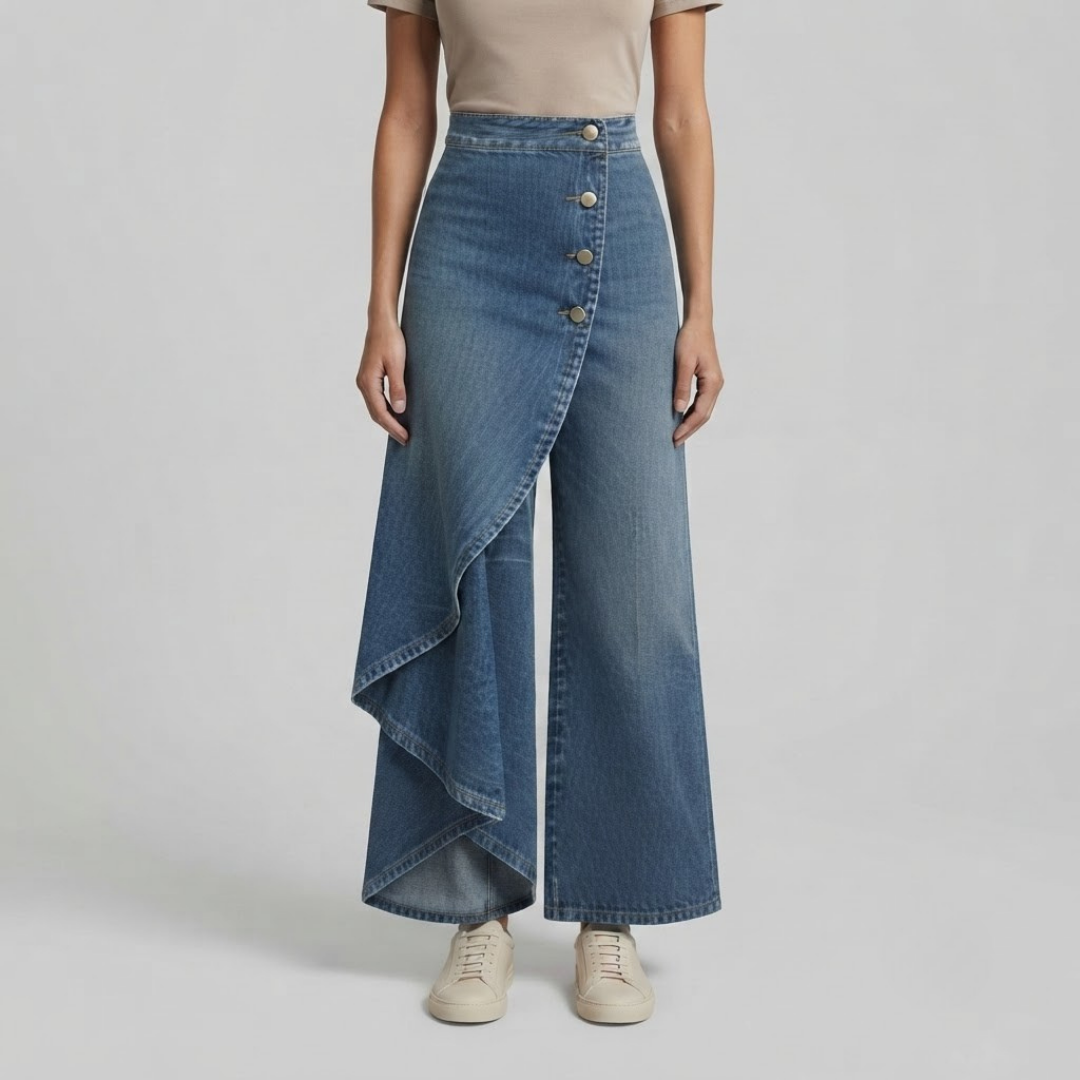 CHARLOTTE | Slim wrap jeans with stretch