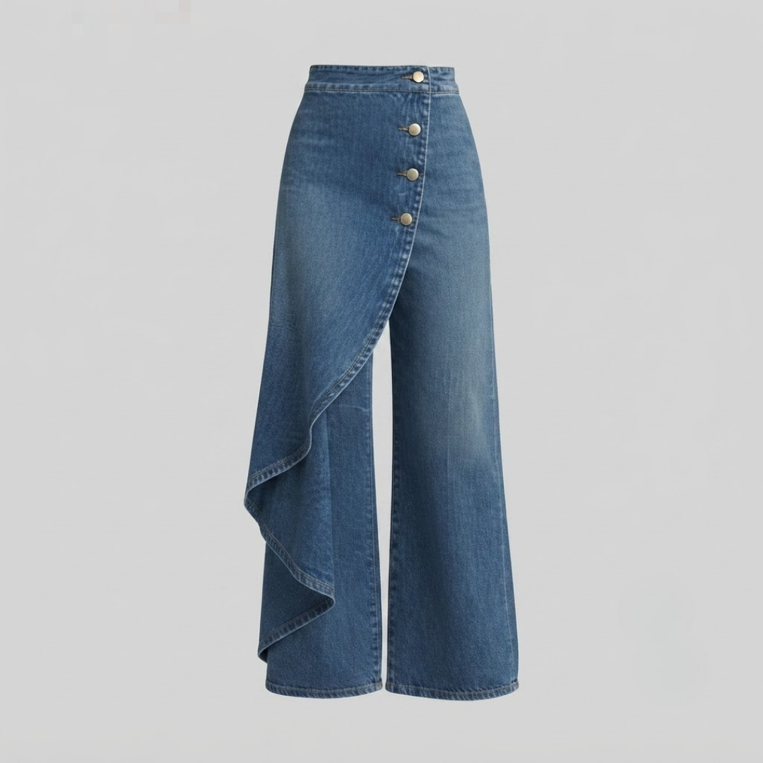 CHARLOTTE | Slim wrap jeans with stretch