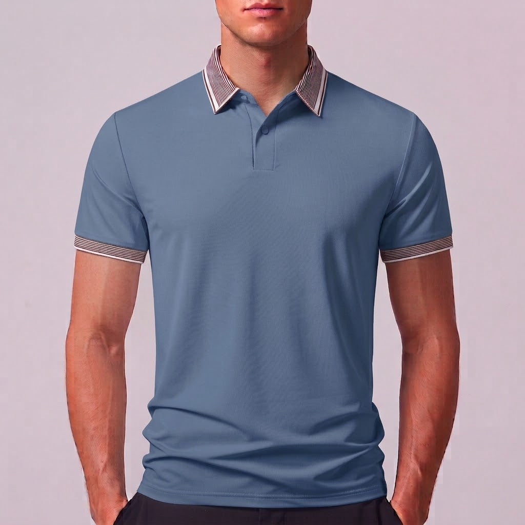 ELIJAH | Polo with contrast stripes