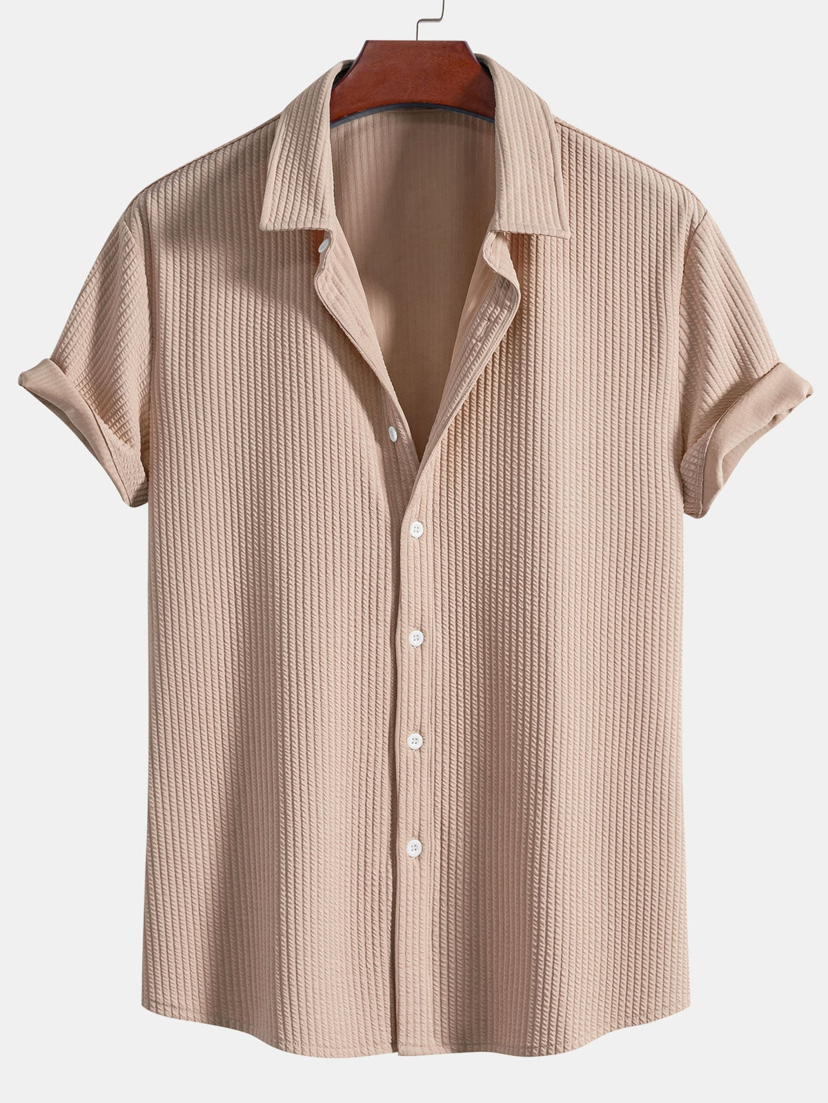 OWEN | Ribbed shirt with muscle fit