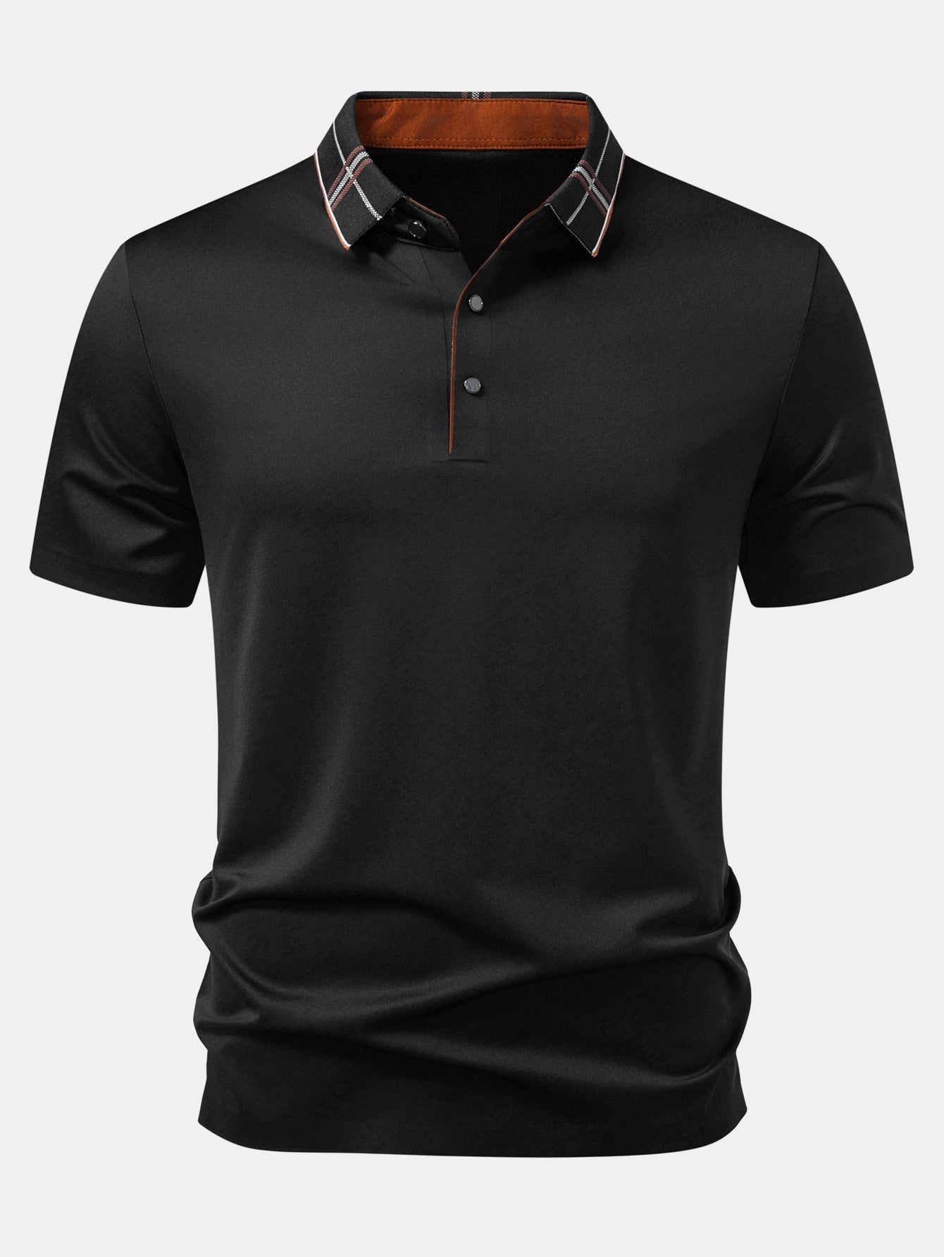 ELIJAH | Polo with plaid collar