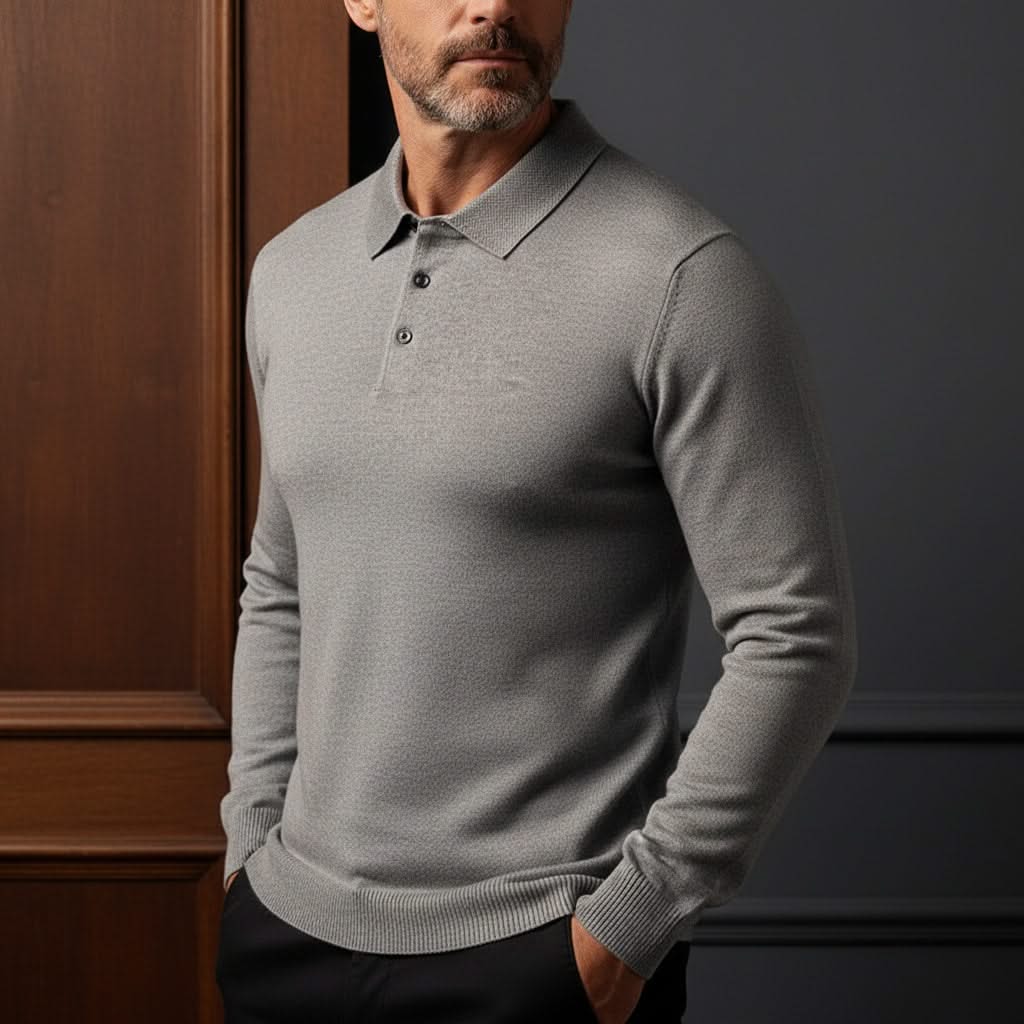 LEO | Knit sweater with ribbed cuffs