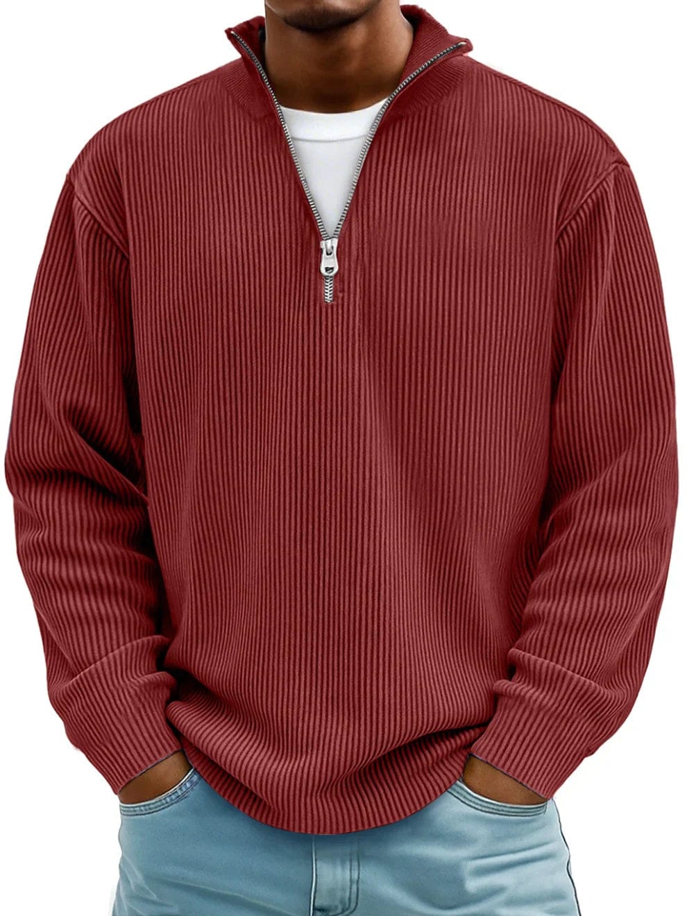 LIAM | Pullover with ribbed texture