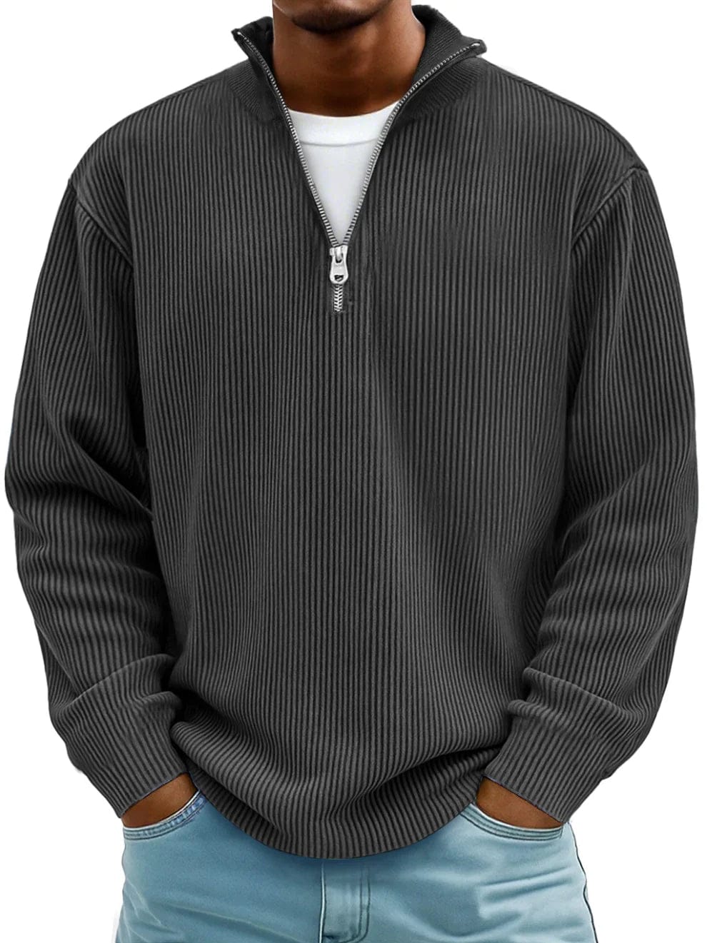 LIAM | Pullover with ribbed texture
