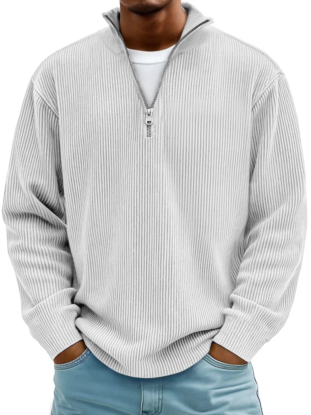 LIAM | Pullover with ribbed texture