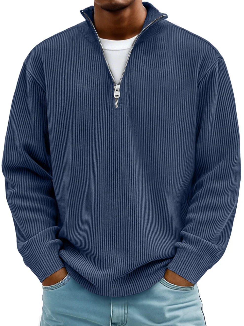 LIAM | Pullover with ribbed texture