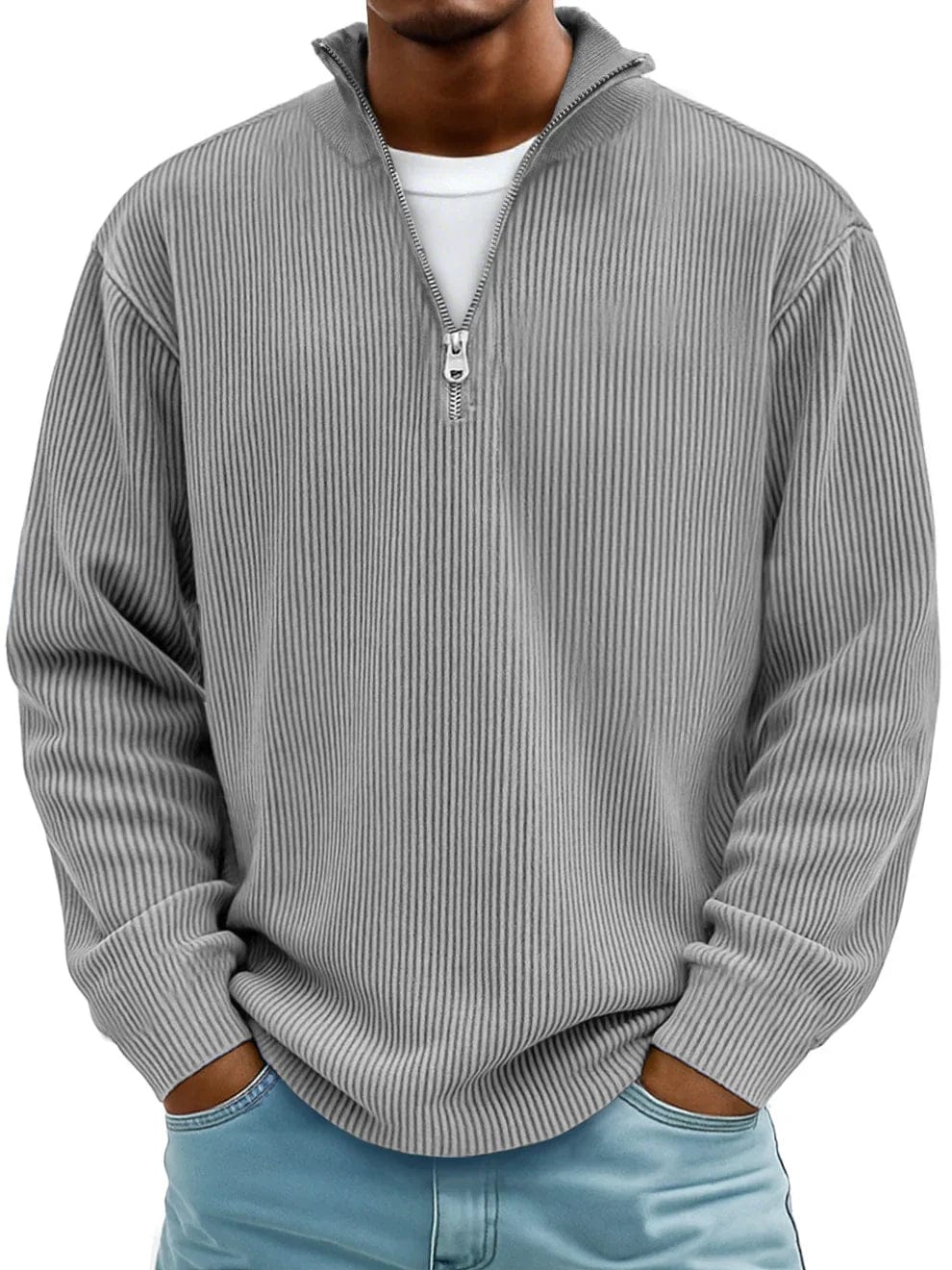 LIAM | Pullover with ribbed texture