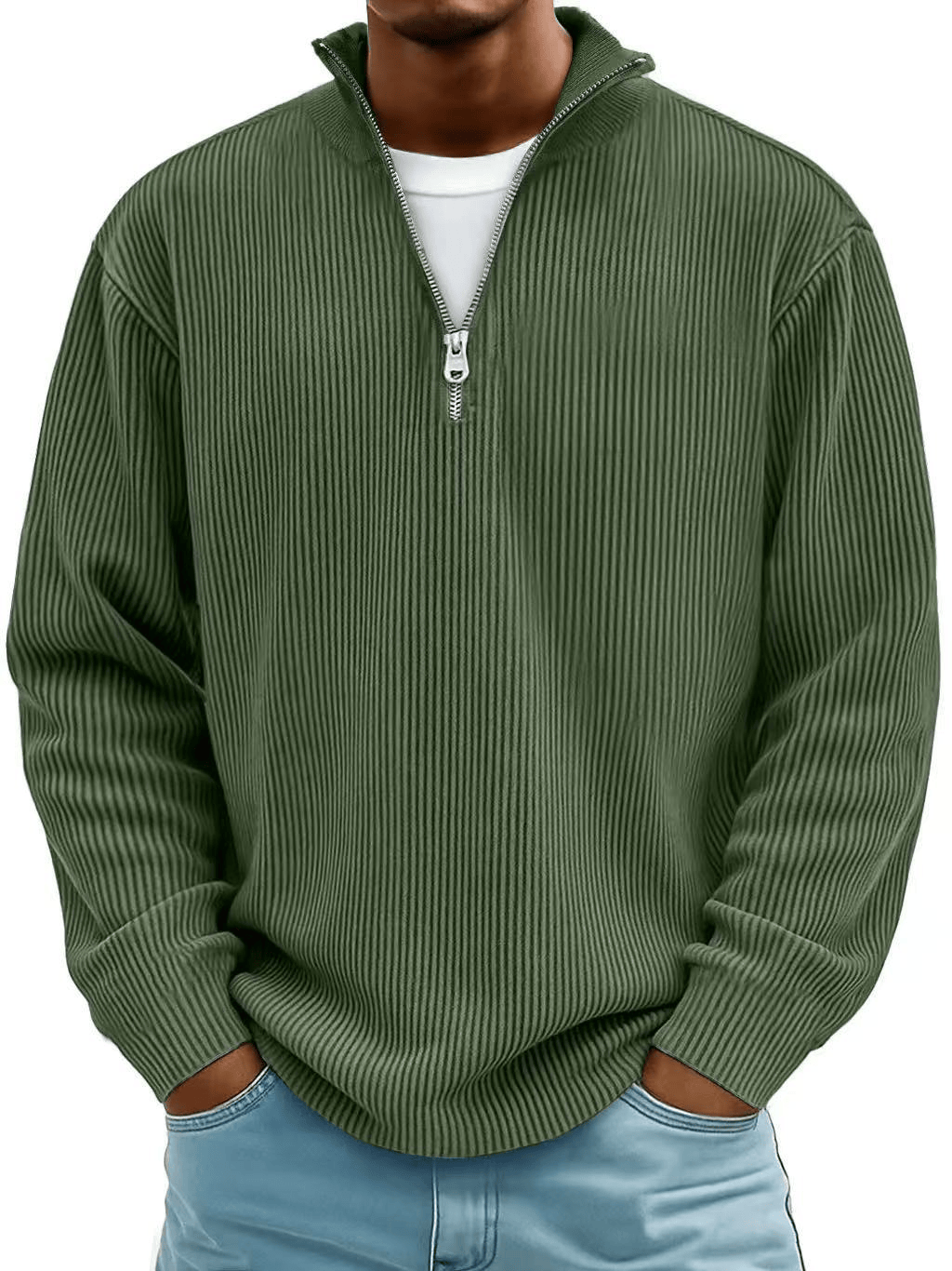 LIAM | Pullover with ribbed texture