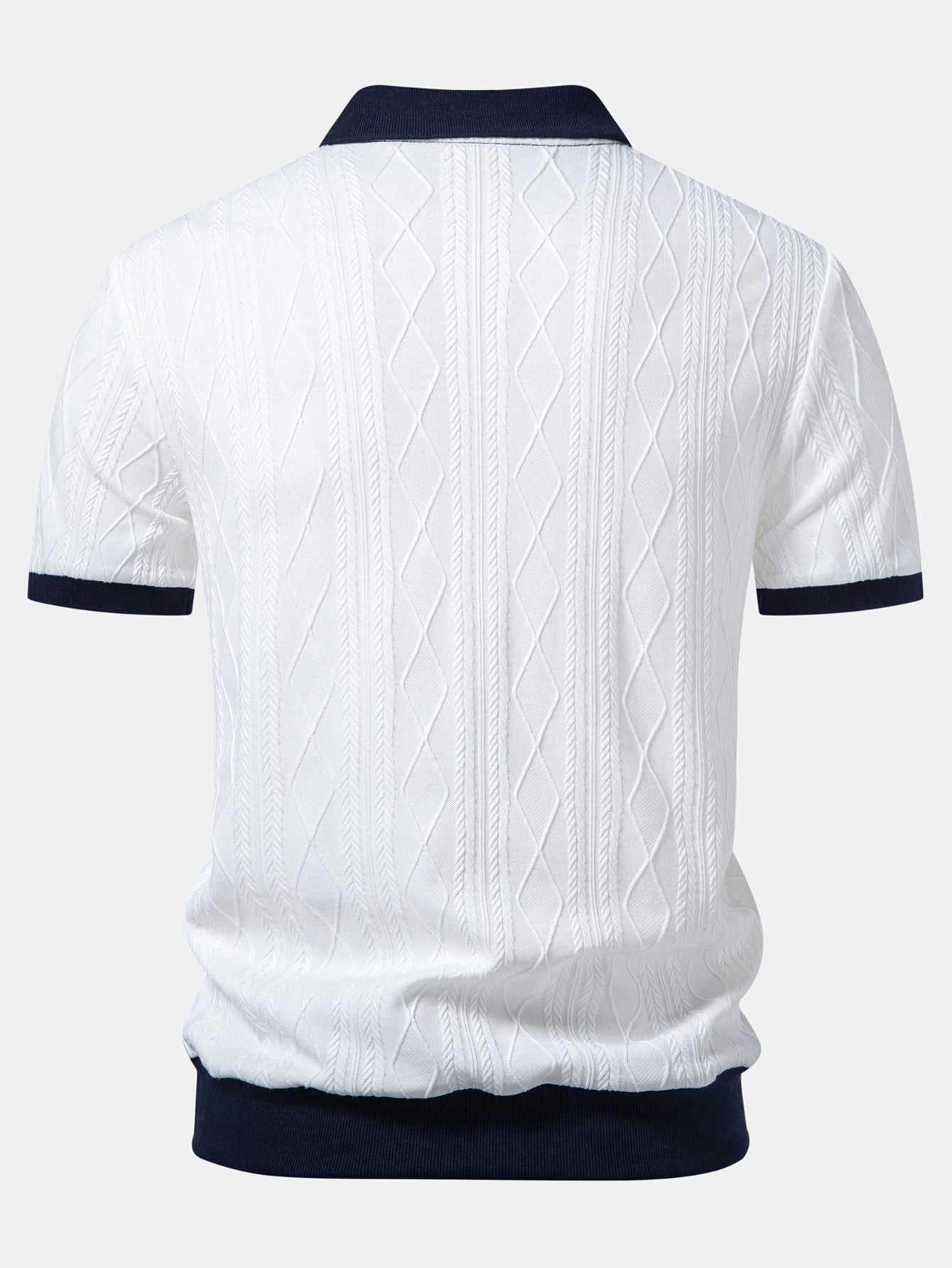 OWEN | Polo with geometric jacquard