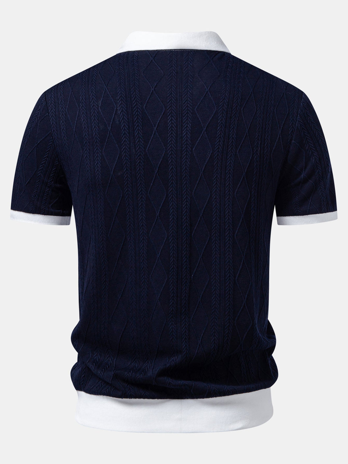 OWEN | Polo with geometric jacquard