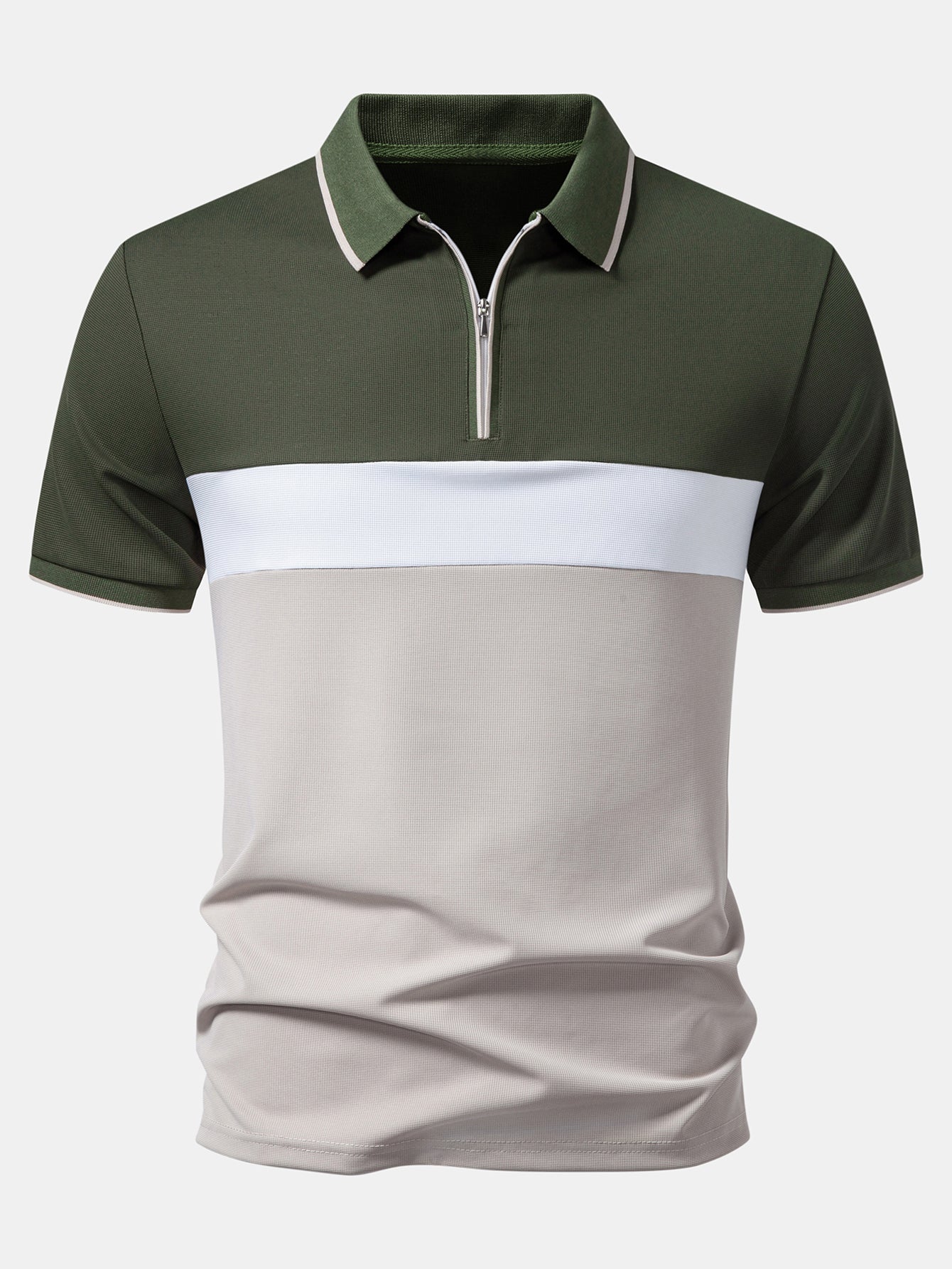 HENRY | Polo with zip neckline