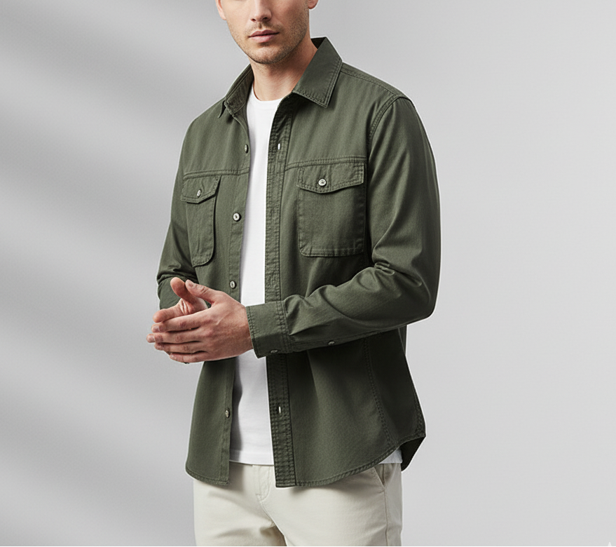 CORBIN | Overshirt with chest pockets