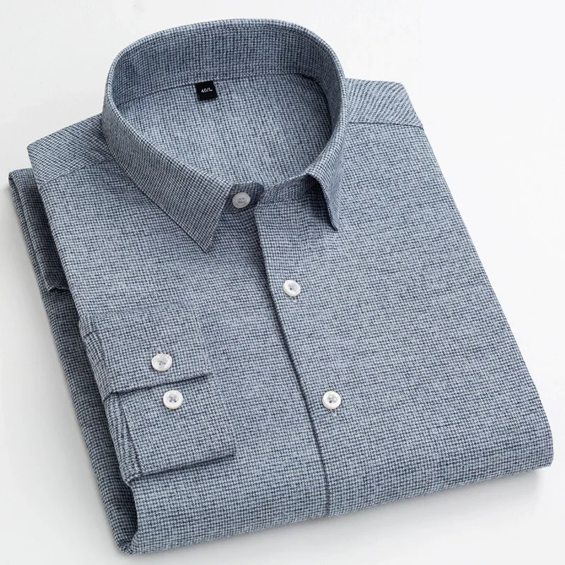 OLIVER | Shirt with micro houndstooth pattern