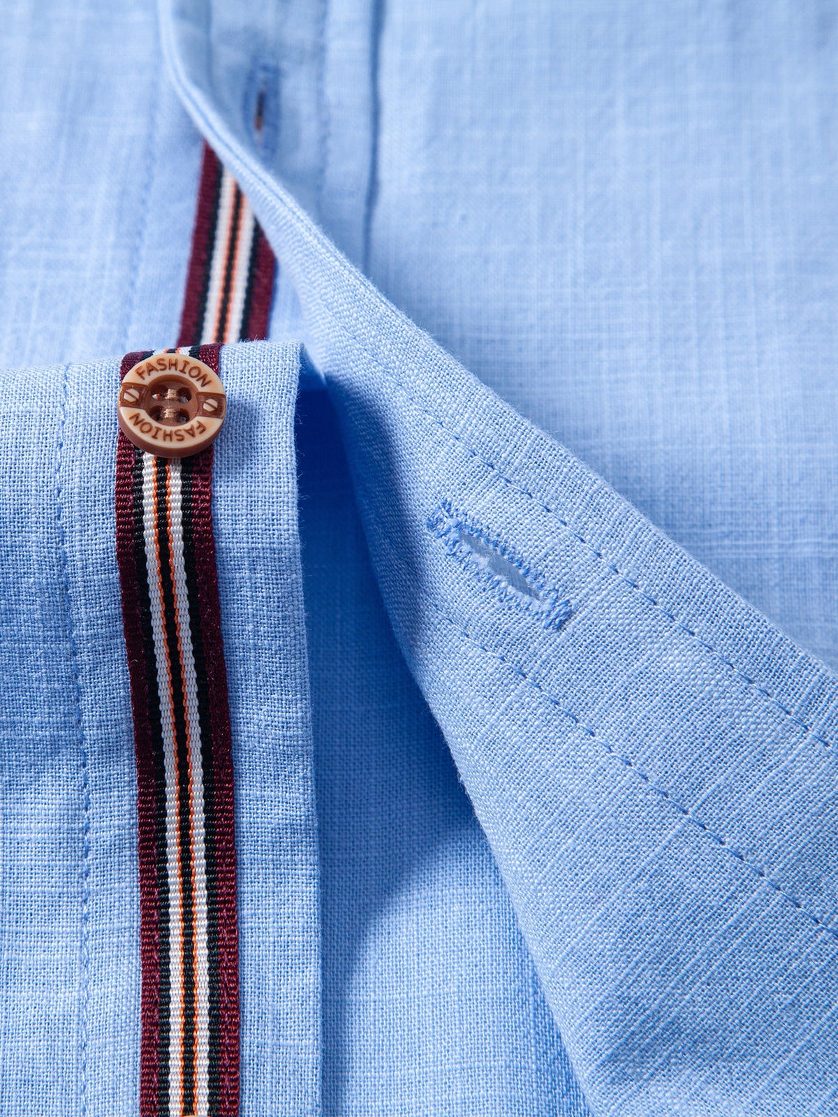 HENRY | Short sleeve shirt with stand collar