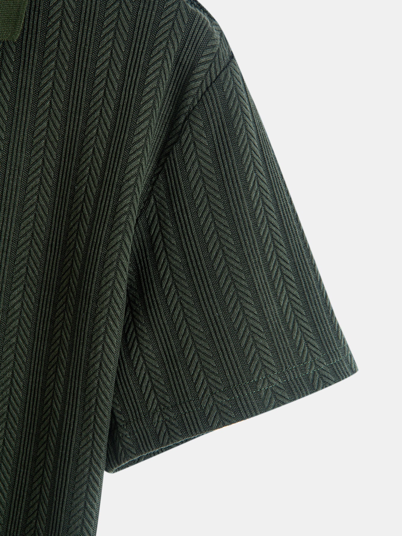 OLIVER | Polo with herringbone texture