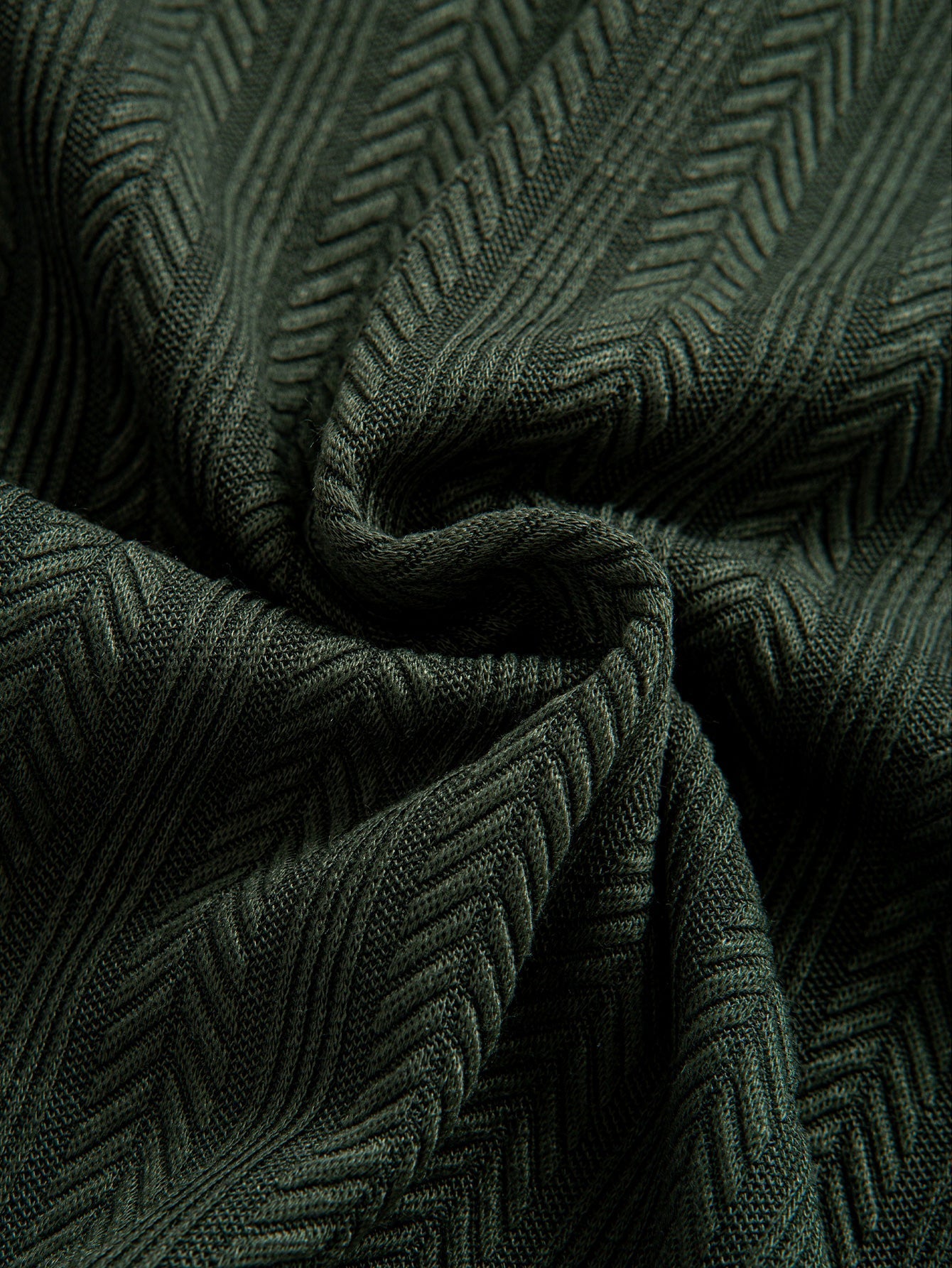 OLIVER | Polo with herringbone texture