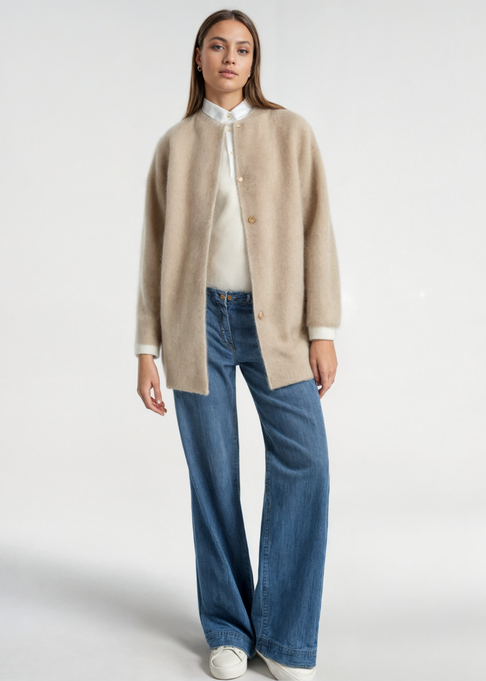 GRACE | Open-front cardigan with relaxed fit