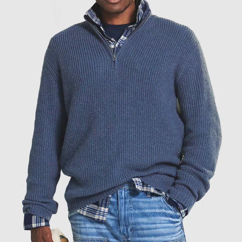 JAMES | Zip sweater with half-zip closure