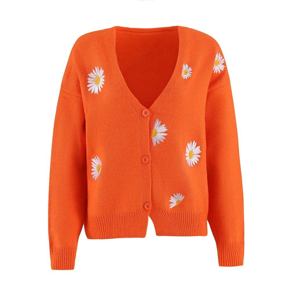 AVERY | Cardigan with floral embroidery