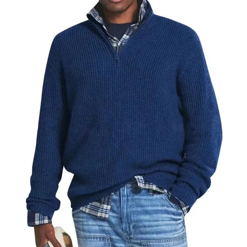 JAMES | Zip sweater with half-zip closure