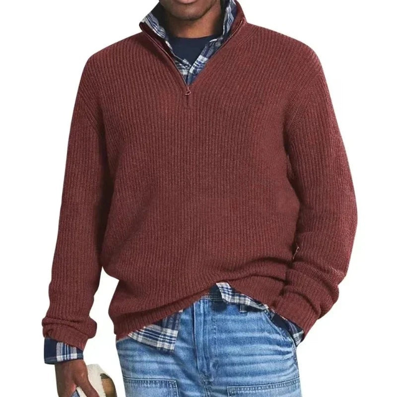 JAMES | Zip sweater with half-zip closure