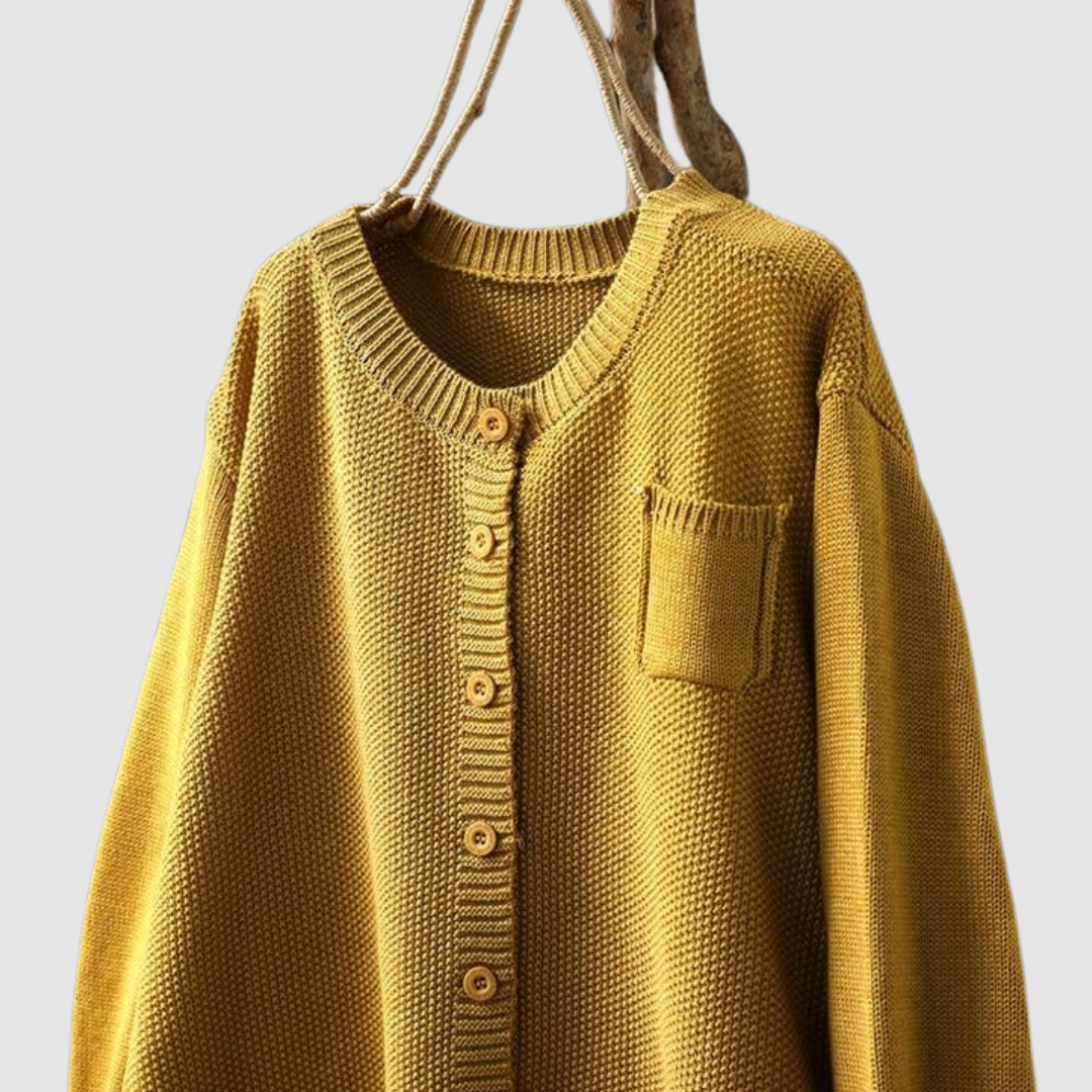 AMELIA | Knit cardigan with chest pocket