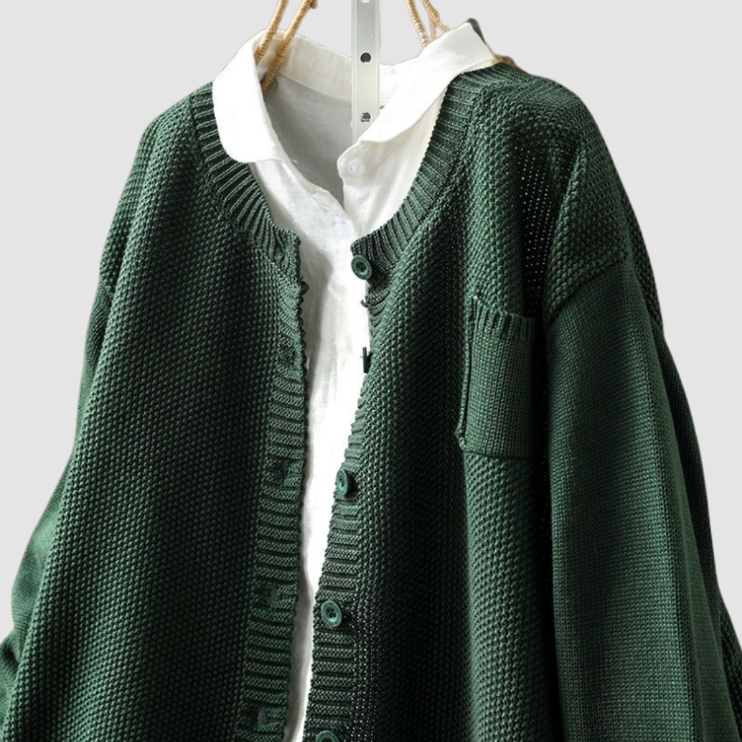 AMELIA | Knit cardigan with chest pocket