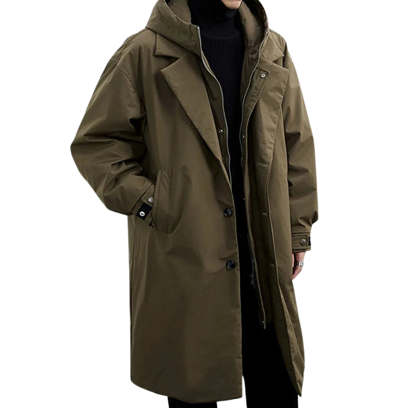 OLIVIA | Long coat with hood