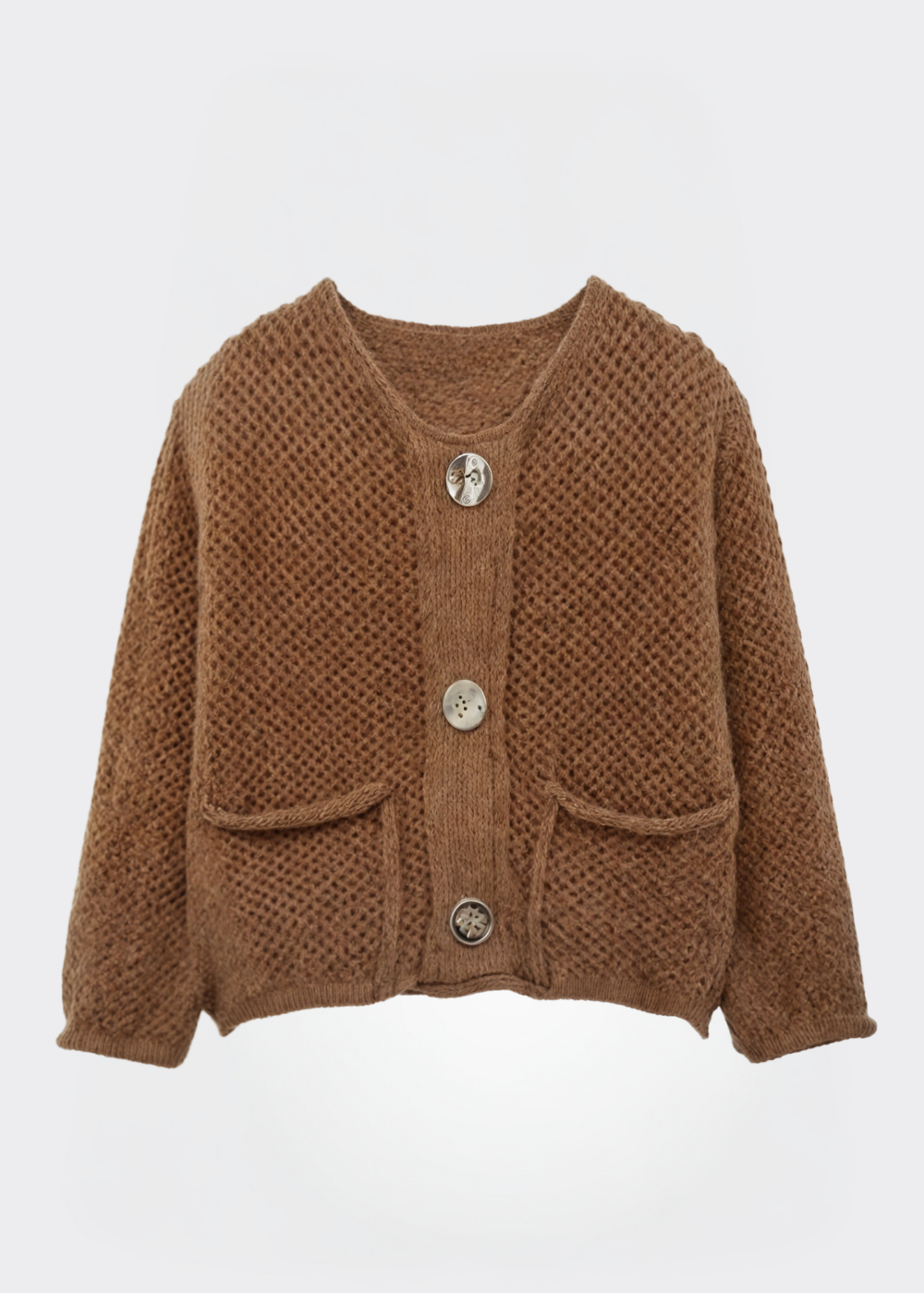 NORA | Knit cardigan with open front