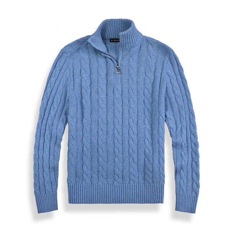 HENRY | Half-zip sweater with high collar