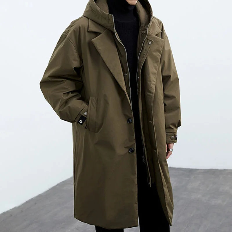 OLIVIA | Long coat with hood