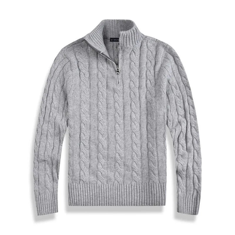 HENRY | Half-zip sweater with high collar