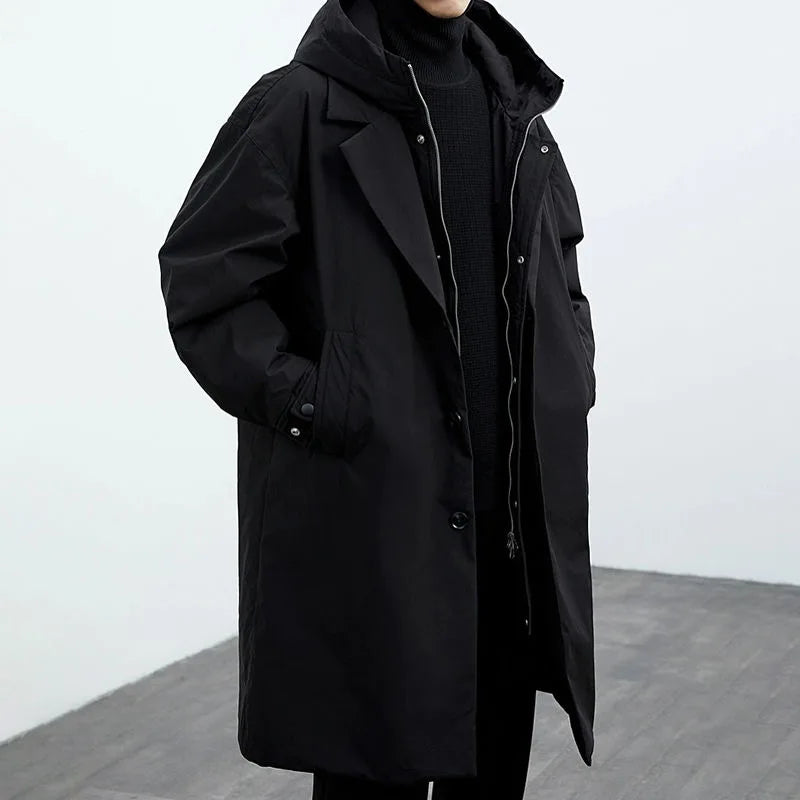 OLIVIA | Long coat with hood