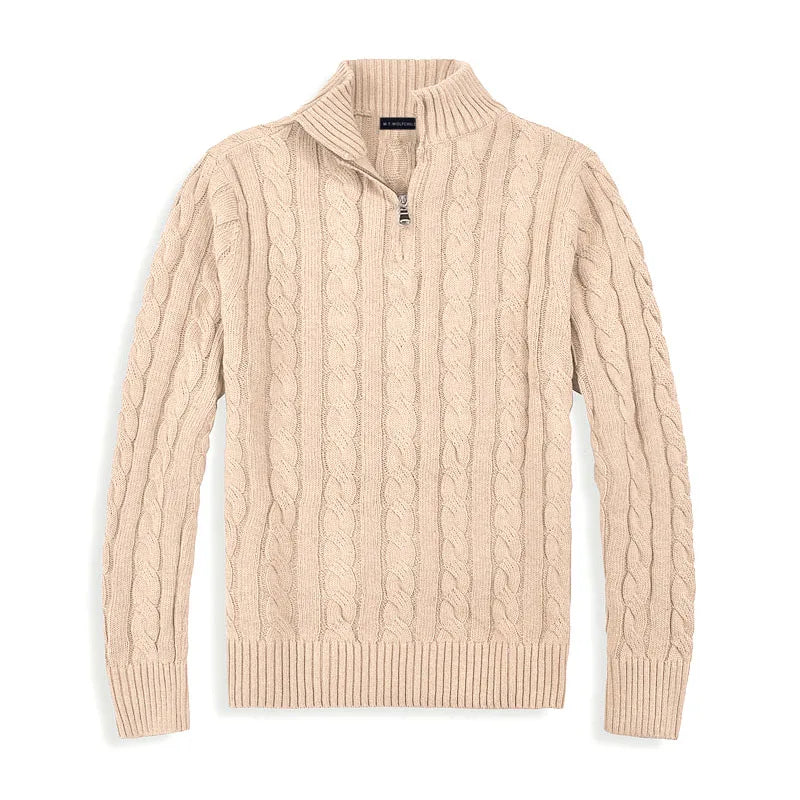 HENRY | Half-zip sweater with high collar
