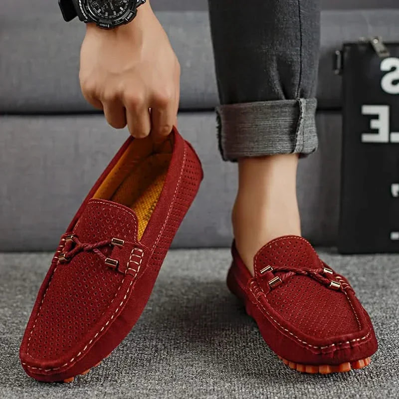 GIANNI | Perforated loafers with slip-on fit