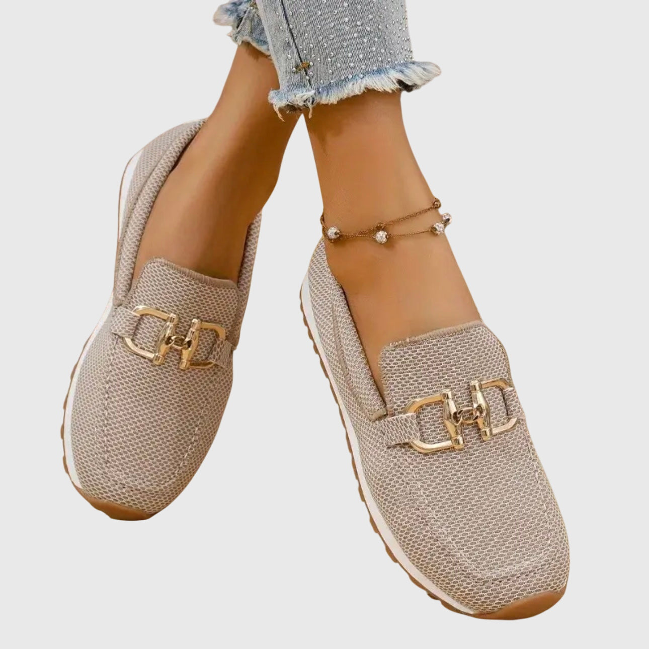 HARPER | Loafer with gold bit detail