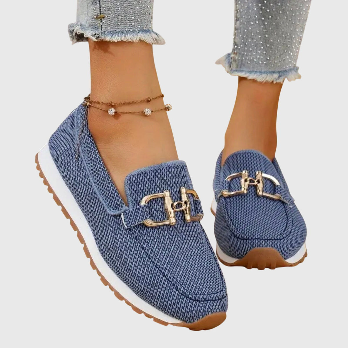 HARPER | Loafer with gold bit detail