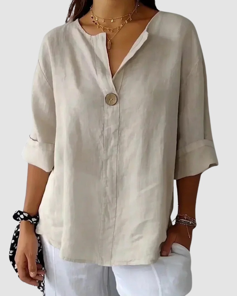 AVERY | Blouse with V-neck